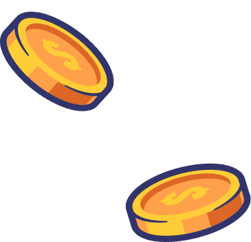Floating coins