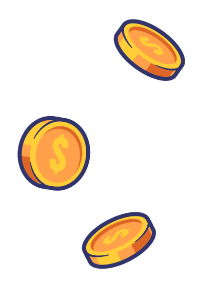 Floating coins