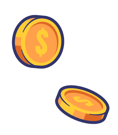 Floating coins